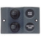 Marinco Micro Panel - 2 Switch On/Off - Black [900-2WP]