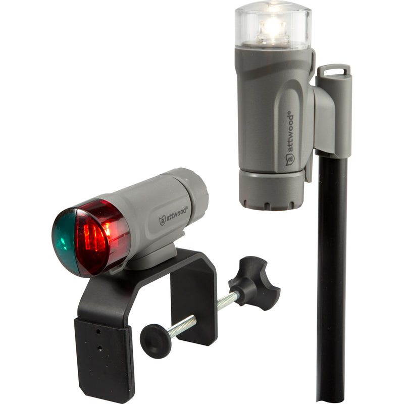 Attwood Clamp-On Portable LED Light Kit - Marine Gray [14190-7]