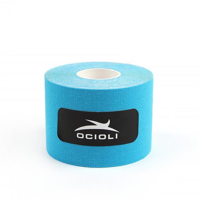 5cm x 5m Sports Kinesio Muscle Tape Kinesiology Tape Cotton Elastic Adhesive Muscle Bandage Care Physio Strain Injury Support-Blue-JadeMoghul Inc.