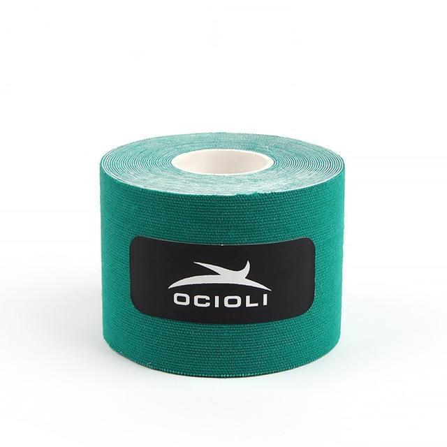 5cm x 5m Sports Kinesio Muscle Tape Kinesiology Tape Cotton Elastic Adhesive Muscle Bandage Care Physio Strain Injury Support-deep green-JadeMoghul Inc.