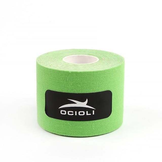 5cm x 5m Sports Kinesio Muscle Tape Kinesiology Tape Cotton Elastic Adhesive Muscle Bandage Care Physio Strain Injury Support-Green-JadeMoghul Inc.