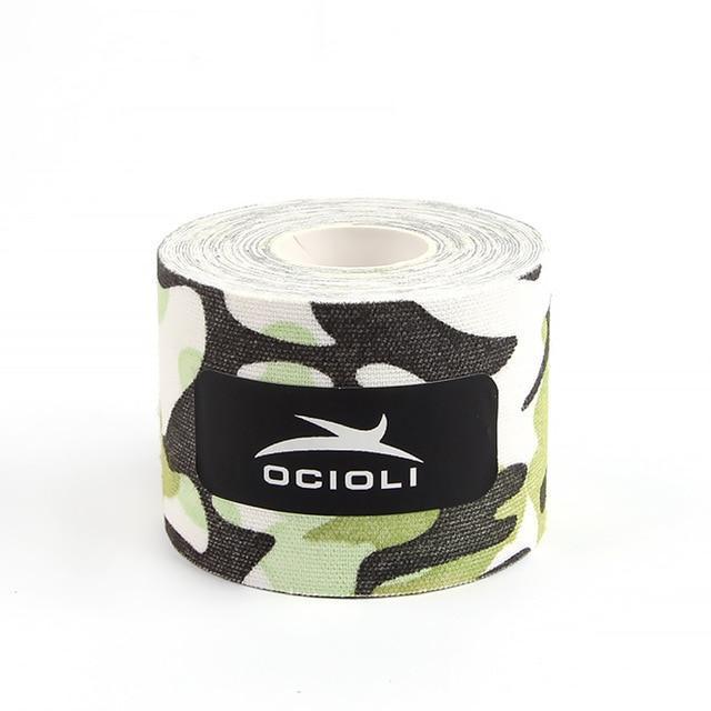 5cm x 5m Sports Kinesio Muscle Tape Kinesiology Tape Cotton Elastic Adhesive Muscle Bandage Care Physio Strain Injury Support-green camouflage-JadeMoghul Inc.