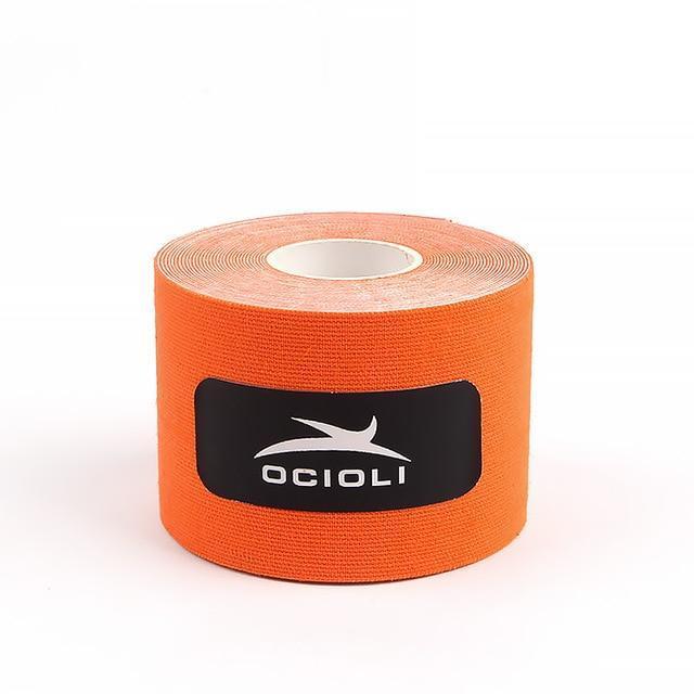 5cm x 5m Sports Kinesio Muscle Tape Kinesiology Tape Cotton Elastic Adhesive Muscle Bandage Care Physio Strain Injury Support-Orange-JadeMoghul Inc.
