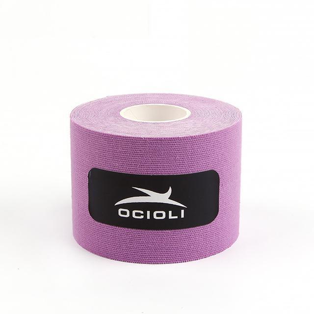 5cm x 5m Sports Kinesio Muscle Tape Kinesiology Tape Cotton Elastic Adhesive Muscle Bandage Care Physio Strain Injury Support-Purple-JadeMoghul Inc.