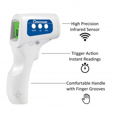 No Touch Temporal - Forehead Baby and Adult IR Thermometer for Fever