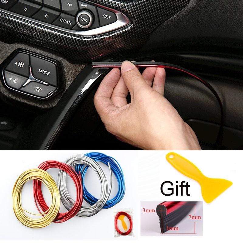 5M Car Styling Interior Decoration Strips Moulding Trim Dashboard Door Edge Universal For Cars Auto Accessories In Car-styling JadeMoghul Inc. 