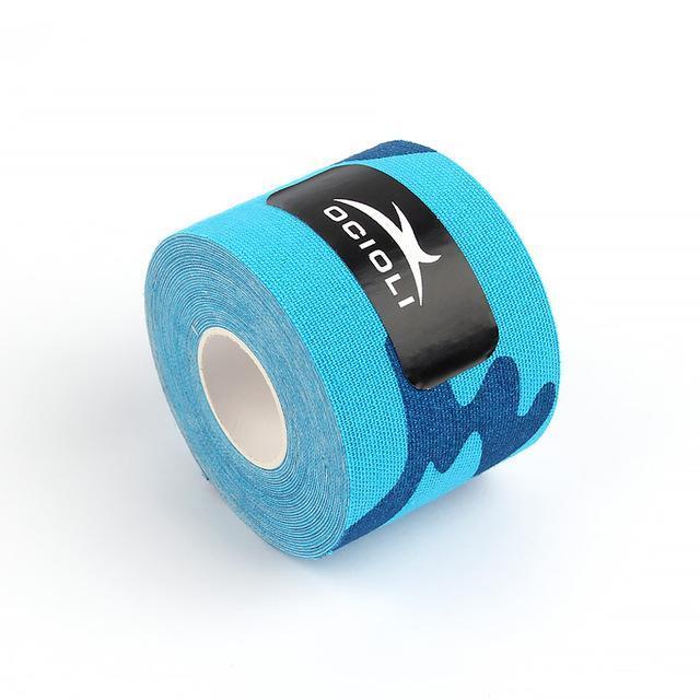 5mx5cm Kinesio Taping Athletic Kinesiology Tape Sport Taping Strapping Good Quality Football Knee Muscle Kinesio Taping Strappin-Blue camouflage-JadeMoghul Inc.