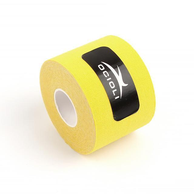 5mx5cm Kinesio Taping Athletic Kinesiology Tape Sport Taping Strapping Good Quality Football Knee Muscle Kinesio Taping Strappin-Yellow-JadeMoghul Inc.