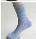 5pairs Men Dress Socks-gray-42 to 43 EU-JadeMoghul Inc.