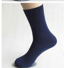5pairs Men Dress Socks-Navy blue-42 to 43 EU-JadeMoghul Inc.