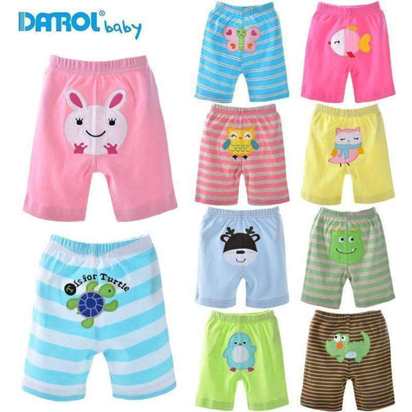 5Pcs 0~24M Baby Shorts Summer Cotton Baby Shorts Girl Boys Animals Cartoon Baby PP Pants Embroidered Baby Shorts Set Clothes V20-5 pieces for boys 2-3M-JadeMoghul Inc.