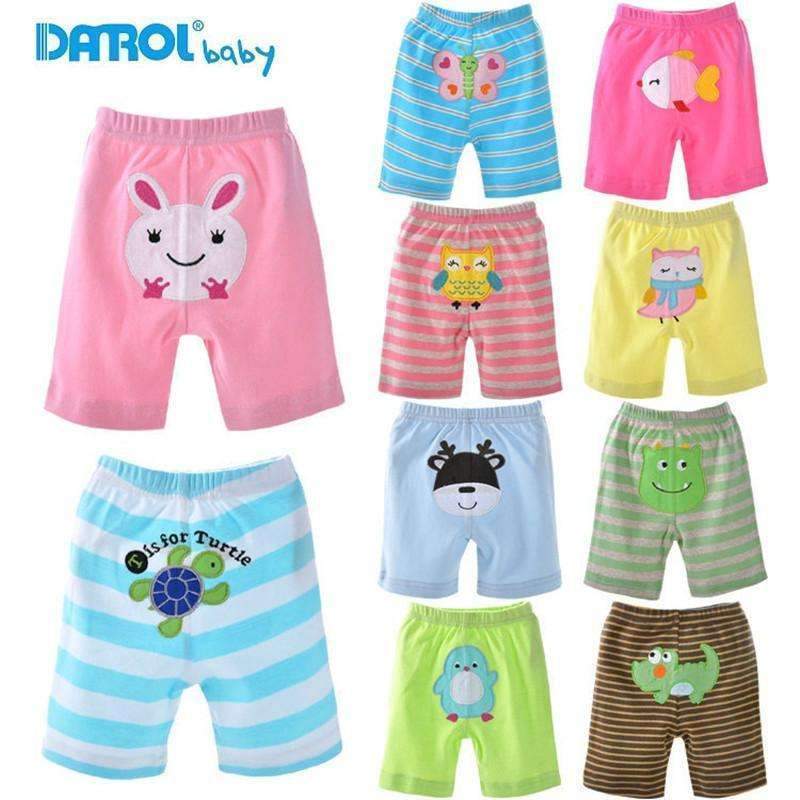 5Pcs 0~24M Baby Shorts Summer Cotton Baby Shorts Girl Boys Animals Cartoon Baby PP Pants Embroidered Baby Shorts Set Clothes V20-5 pieces for boys 2-3M-JadeMoghul Inc.