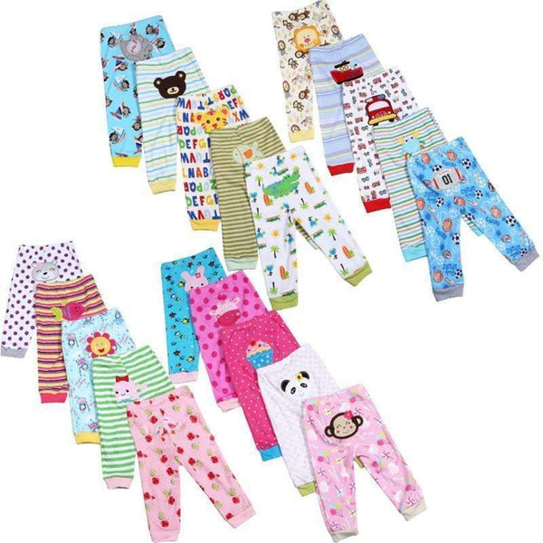 5pcs / Lot Baby Gril Pants Embroidered Animals Baby Pants 100% Cotton Infant Trousers Children's Pants Baby Clothing Sets V32-5 pieces for boys-3M-JadeMoghul Inc.