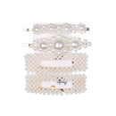 5Pcs/Set Fashion Pearl Hair Clip Snap Button Hair Pins for Women Sweet Pearl Hairpin Hair Clips Jewelry Lady Barrette Stick AExp