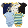 5PCS/LOT Unisex Top Quality Baby Rompers Short Sleeve Cottom O-Neck 0-12M Novel Newborn Boys&Girls Roupas de bebe Baby Clothes-baby clothes5122-3M-JadeMoghul Inc.