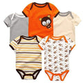 5PCS/LOT Unisex Top Quality Baby Rompers Short Sleeve Cottom O-Neck 0-12M Novel Newborn Boys&Girls Roupas de bebe Baby Clothes-baby clothes5124-3M-JadeMoghul Inc.