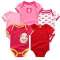 5PCS/LOT Unisex Top Quality Baby Rompers Short Sleeve Cottom O-Neck 0-12M Novel Newborn Boys&Girls Roupas de bebe Baby Clothes-baby clothes5125-3M-JadeMoghul Inc.