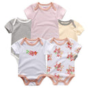 5PCS/LOT Unisex Top Quality Baby Rompers Short Sleeve Cottom O-Neck 0-12M Novel Newborn Boys&Girls Roupas de bebe Baby Clothes-baby clothesBDS5101-3M-JadeMoghul Inc.