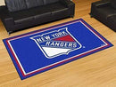 5x8 Rug 5x8 Rug NHL New York Rangers 5'x8' Plush Rug FANMATS