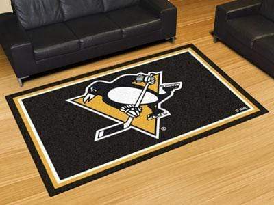 5x8 Rug 5x8 Rug NHL Pittsburgh Penguins 5'x8' Plush Rug FANMATS