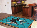 5x8 Rug 5x8 Rug NHL San Jose Sharks 5'x8' Plush Rug FANMATS