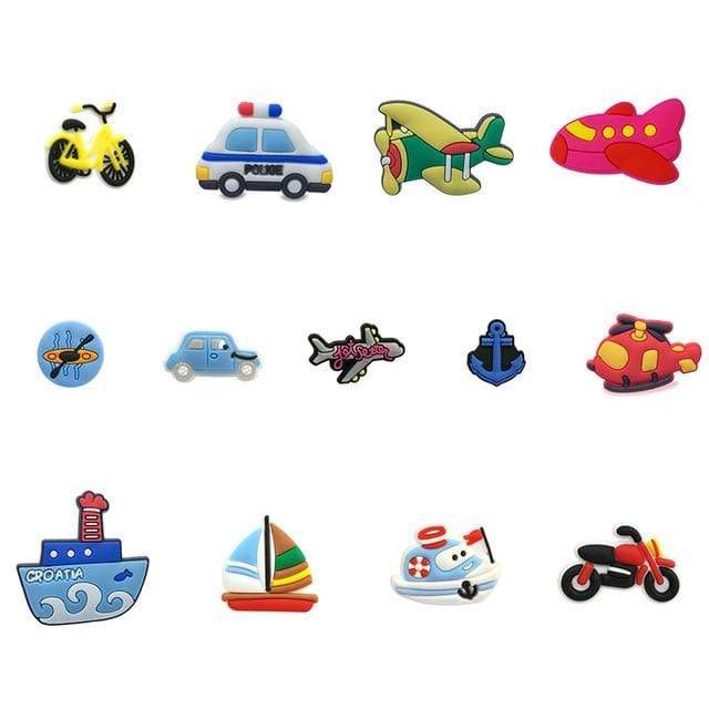 6-24pcs/Lot PVC Animal jIBZ Crystal Croc Charms Flowers Coffee Jibits Croc Shoe Charms Decorations Medical Accessories Kids Gift JadeMoghul Inc. 