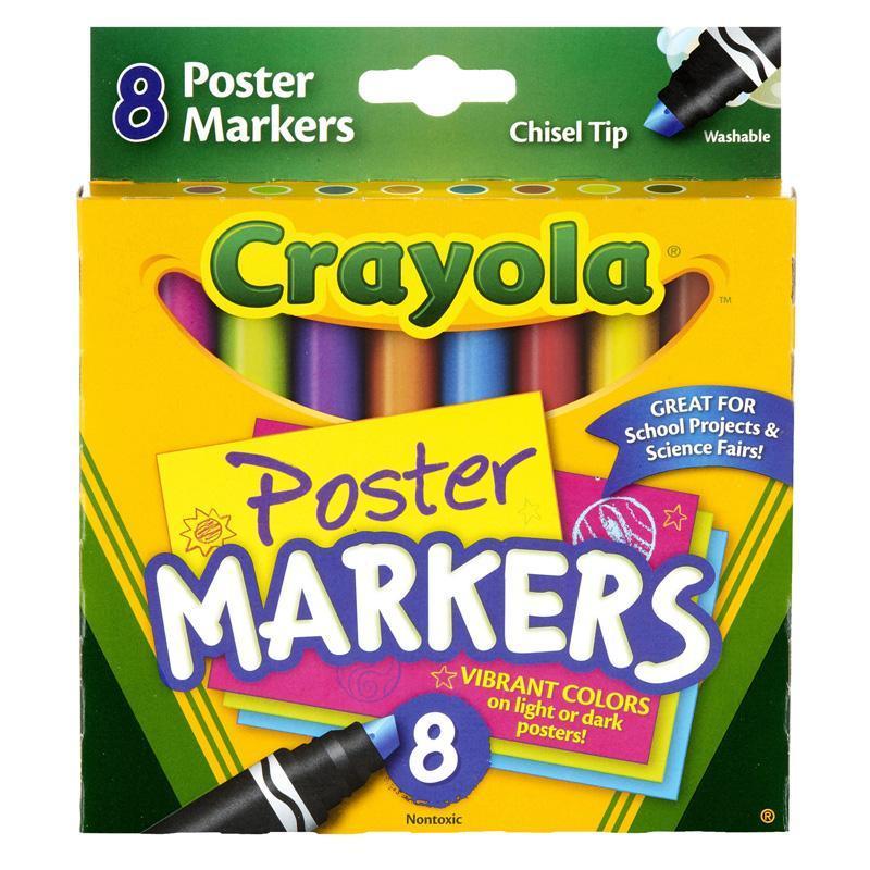 (6 BX) CRAYOLA 8CT PER BX POSTER-Arts & Crafts-JadeMoghul Inc.