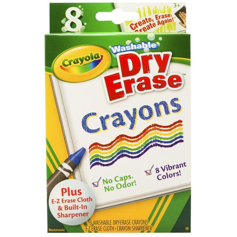 (6 BX) CRAYOLA DRY ERASE CRAYONS-Arts & Crafts-JadeMoghul Inc.