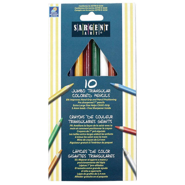 (6 BX) EASY GRIP TRIANGLE COLORED-Arts & Crafts-JadeMoghul Inc.