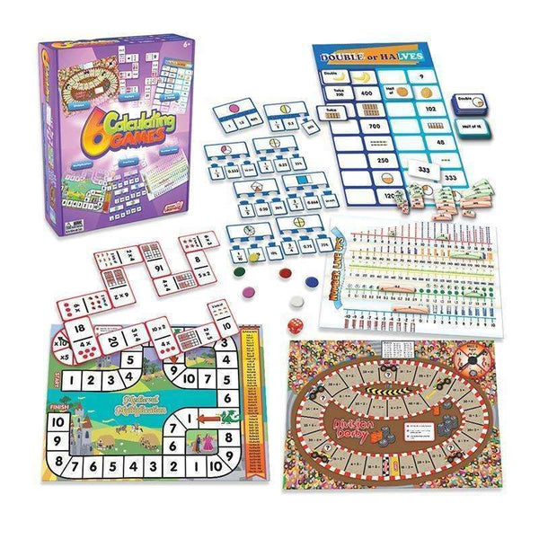 6 CALCULATING GAMES-Learning Materials-JadeMoghul Inc.