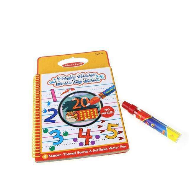6 Colors Magic Water Drawing Book Coloring Book Doodle with Magic Pen Painting Board Juguetes For Children Education Drawing Toy-as picture 4-JadeMoghul Inc.