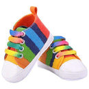 6 Colors New Infant Toddler Newborn Baby Shoes Unisex Kids Classic Sports Sneakers Baby Soft Bottom Anti-slip T-tied Shoes-SevenColor-0-6 Months-JadeMoghul Inc.