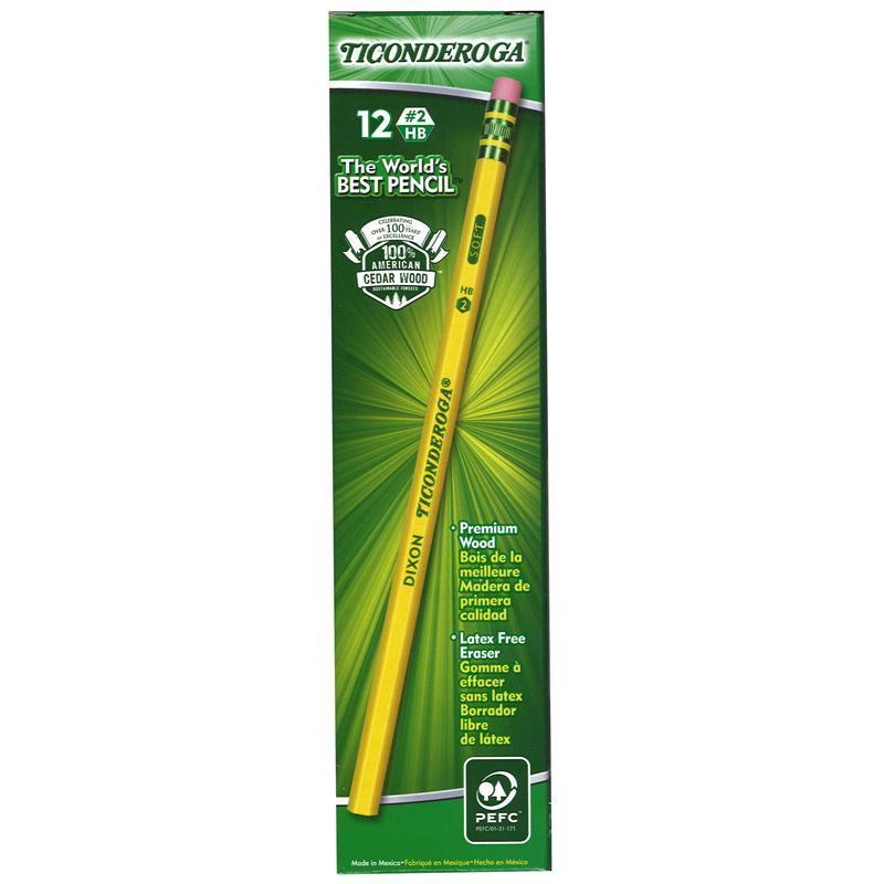 (6 DZ) TICONDEROGA PENCIL NO 2 SOFT-Arts & Crafts-JadeMoghul Inc.