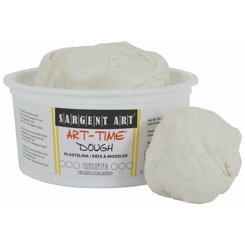 (6 EA) 1LB ART TIME DOUGH WHITE-Arts & Crafts-JadeMoghul Inc.