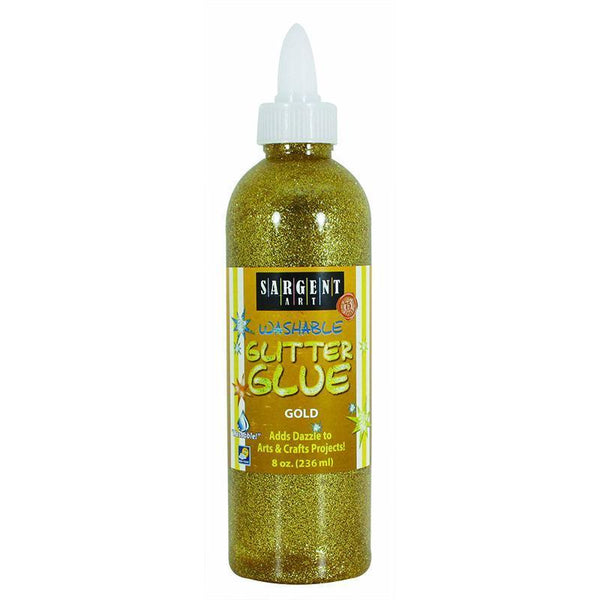 (6 EA) 8OZ GLITTER GLUE GOLD-Arts & Crafts-JadeMoghul Inc.