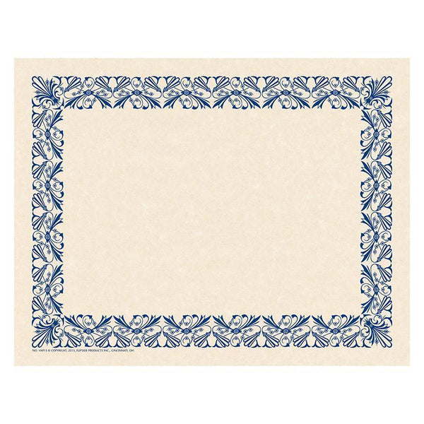(6 EA) ART DECO BORDER PAPER BLUE-Supplies-JadeMoghul Inc.
