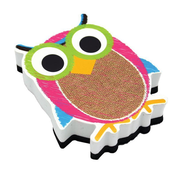 (6 Ea) Burlap Scribble Owl Magnetic-Supplies-JadeMoghul Inc.