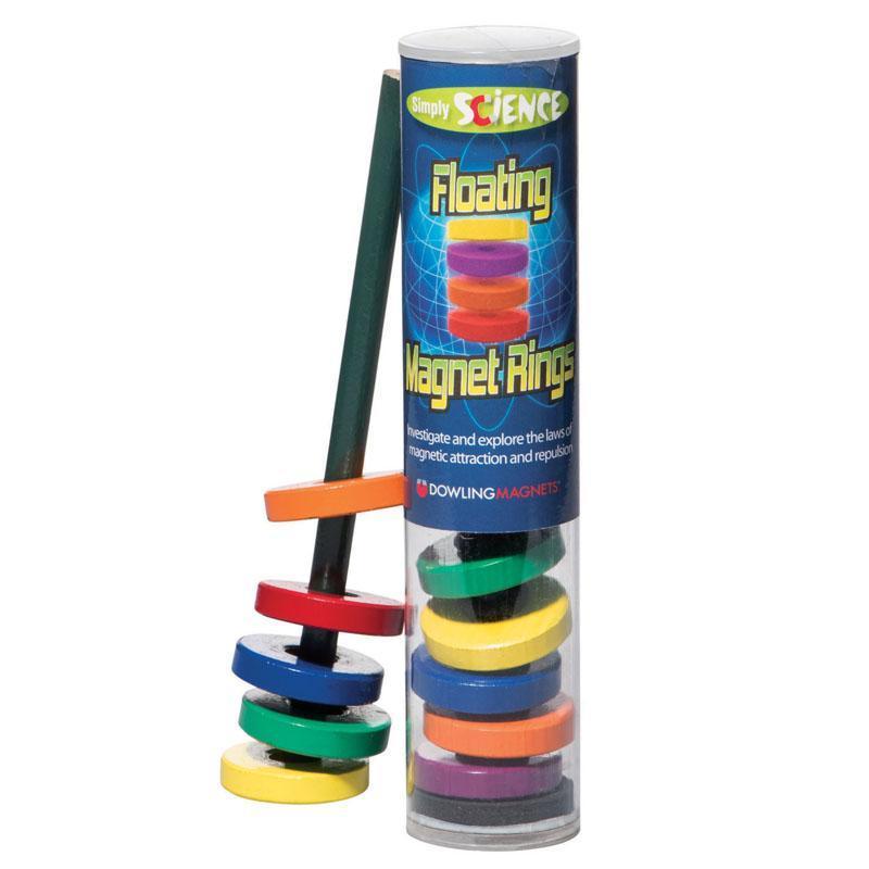 (6 EA) FLOATING MAGNET RINGS AGES 3-Learning Materials-JadeMoghul Inc.