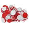 (6 Ea) Foam Counters Red & White-Learning Materials-JadeMoghul Inc.