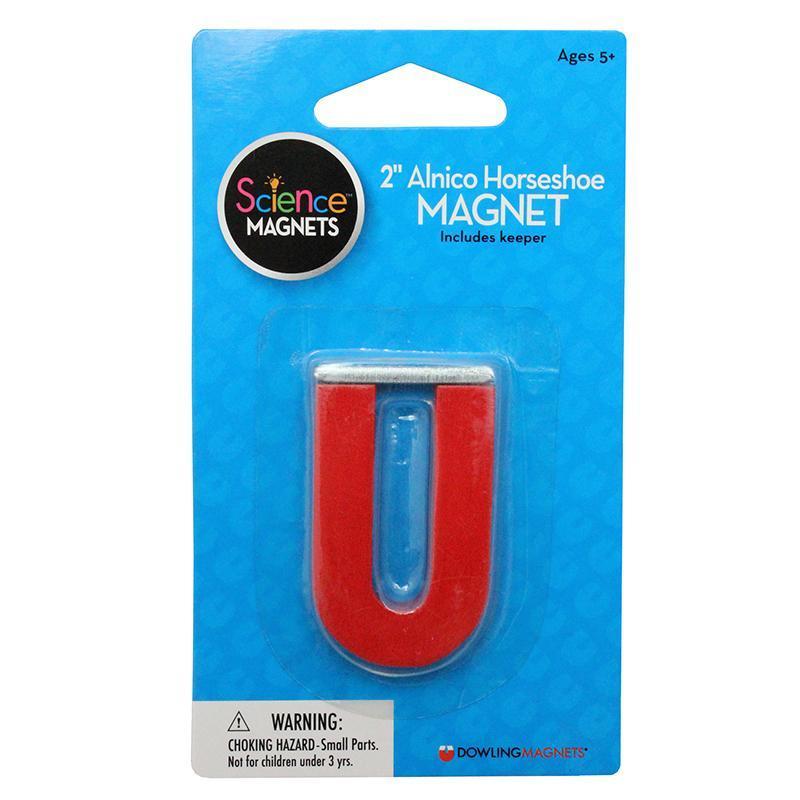 (6 EA) MAGNET ALNICO HORSESHOE 2IN-Learning Materials-JadeMoghul Inc.