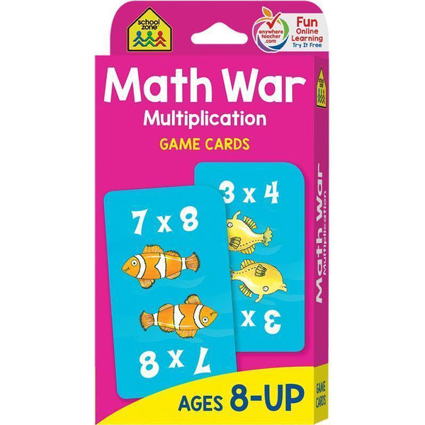 (6 EA) MATH WAR MULTIPLICATION GAME-Learning Materials-JadeMoghul Inc.