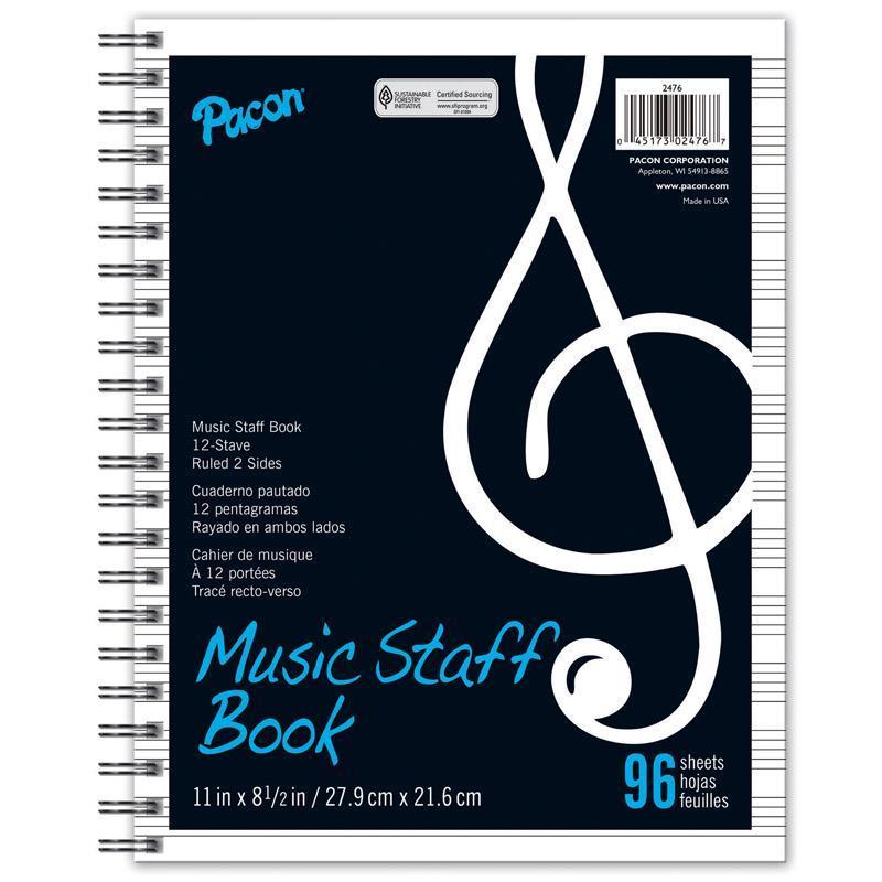 (6 EA) MUSIC STAFF PAPER-Arts & Crafts-JadeMoghul Inc.