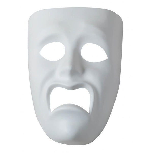 (6 EA) PLASTIC MASK SAD FACE-Arts & Crafts-JadeMoghul Inc.