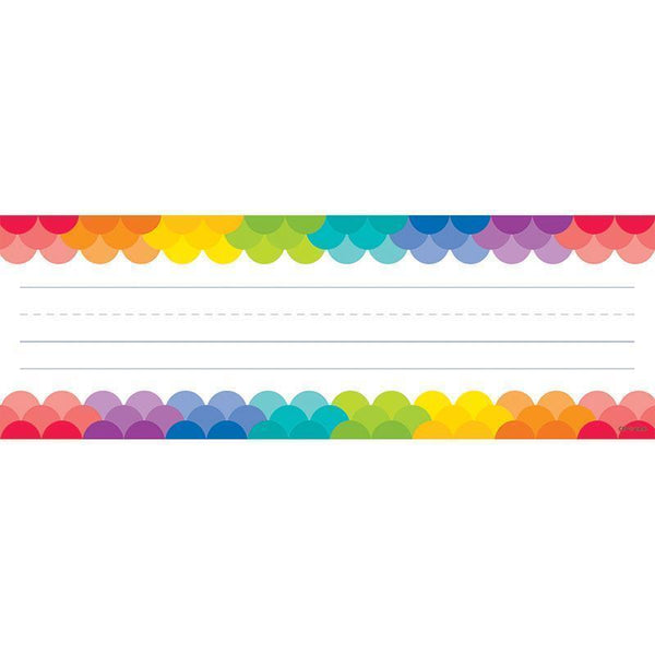 (6 EA) RAINBOW SCALLOPS NAME PLATES-Learning Materials-JadeMoghul Inc.