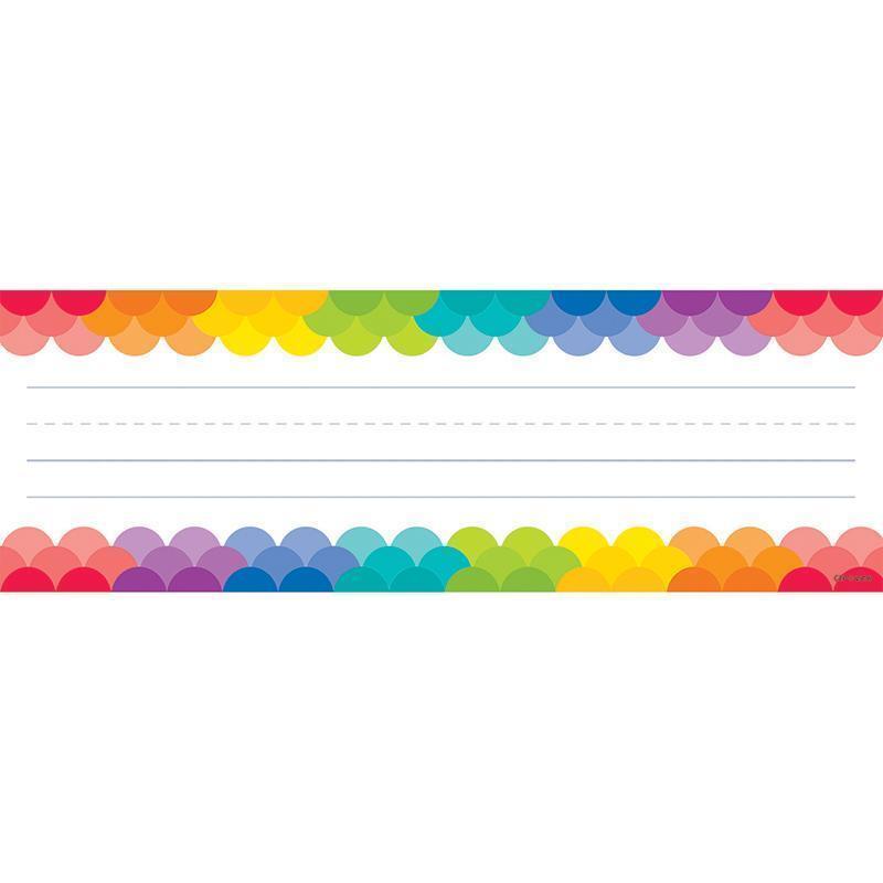 (6 EA) RAINBOW SCALLOPS NAME PLATES-Learning Materials-JadeMoghul Inc.