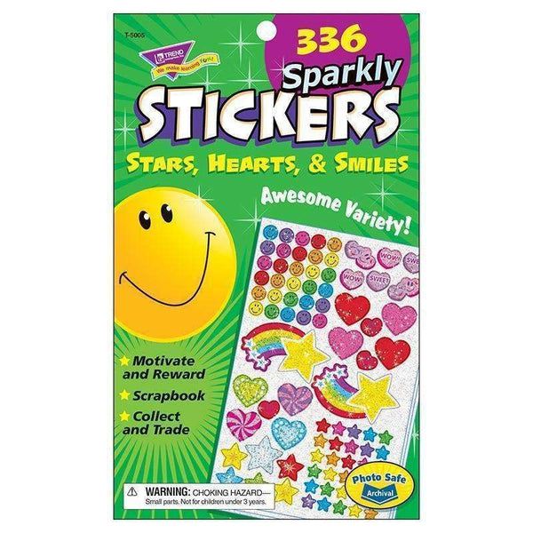 (6 EA) STICKER PAD SPARKLY STARS-Learning Materials-JadeMoghul Inc.