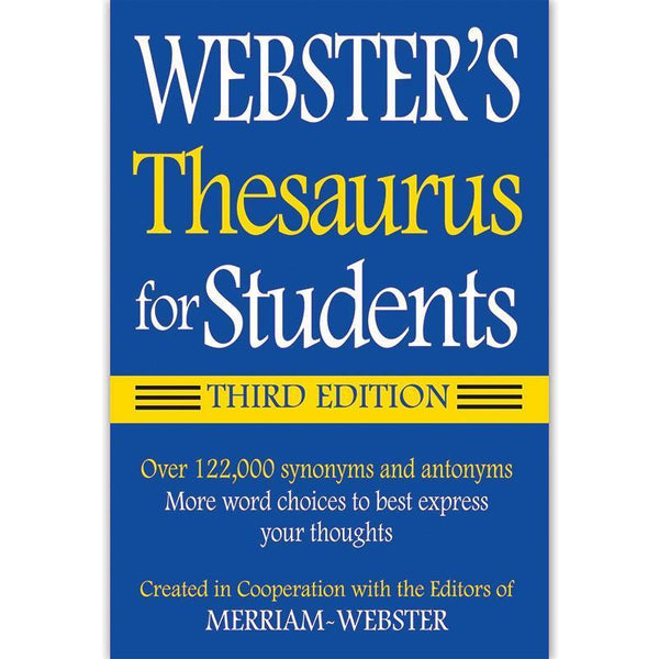(6 EA) WEBSTERS THESAURUS FOR-Learning Materials-JadeMoghul Inc.