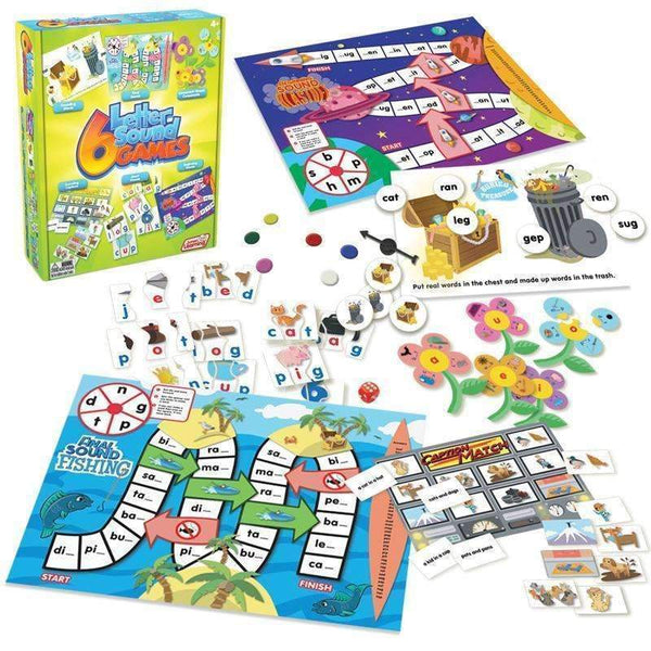 6 LETTER SOUND GAMES-Learning Materials-JadeMoghul Inc.