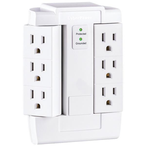 6-Outlet Essential Surge Protector-Surge Protectors-JadeMoghul Inc.