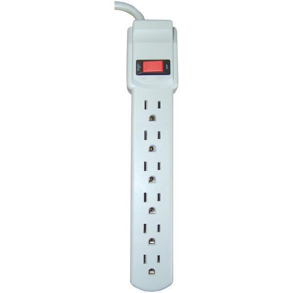 6-Outlet Grounded Surge Protector-Surge Protectors-JadeMoghul Inc.